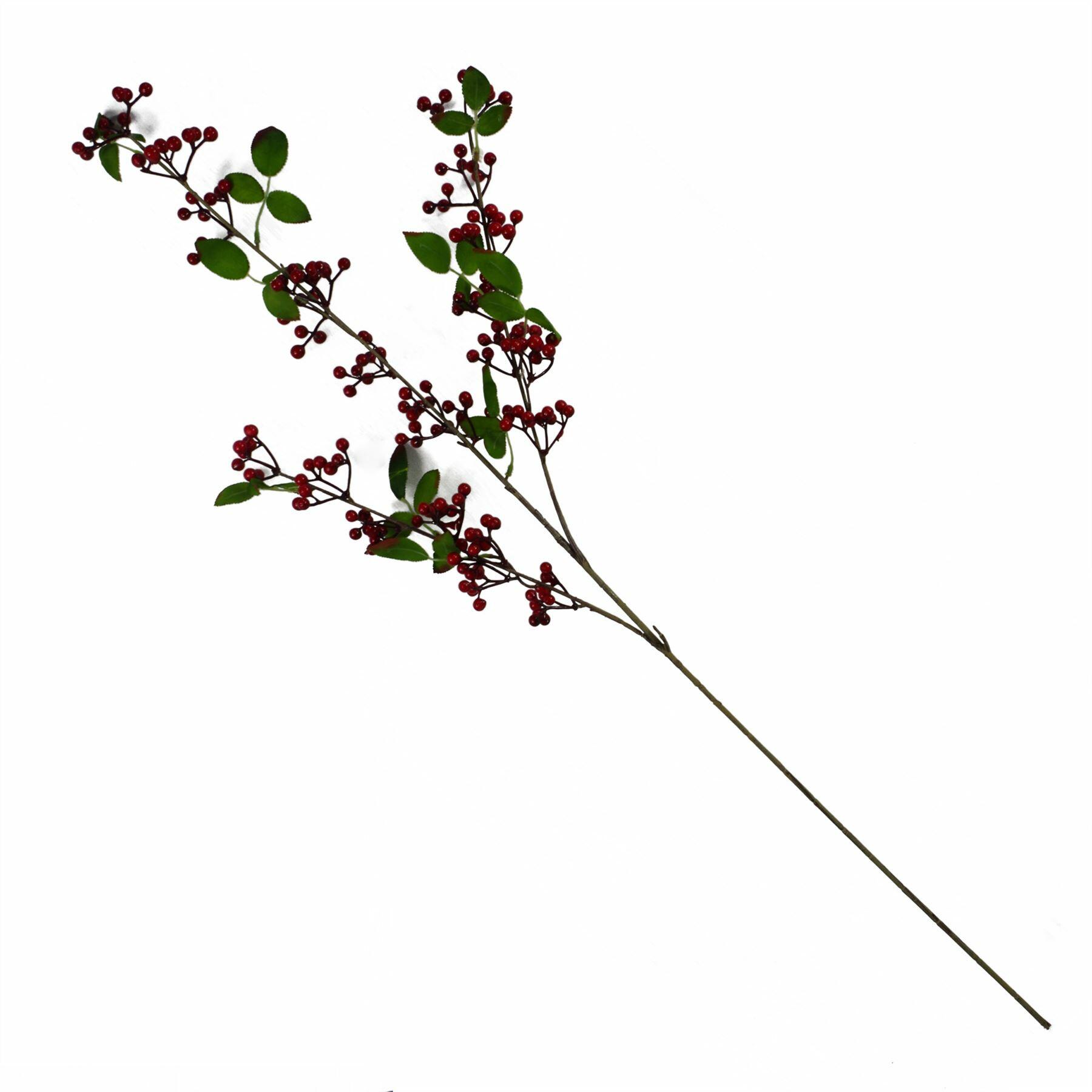 berry spray stem artificial christmas