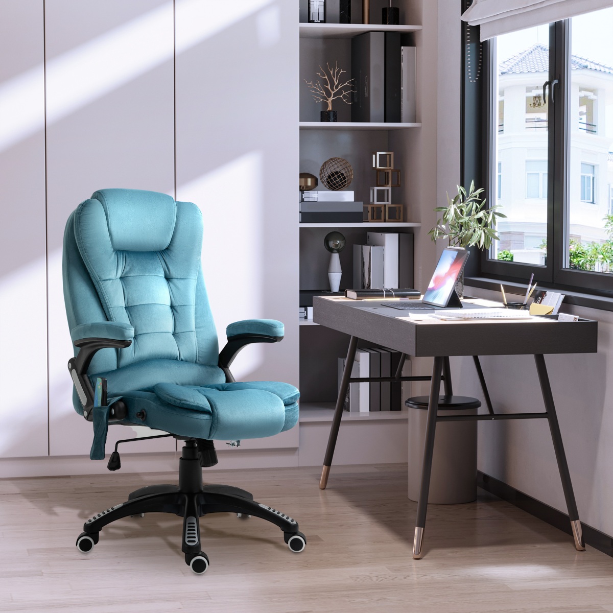 executive reclining chair w heating massage points relaxing view 2