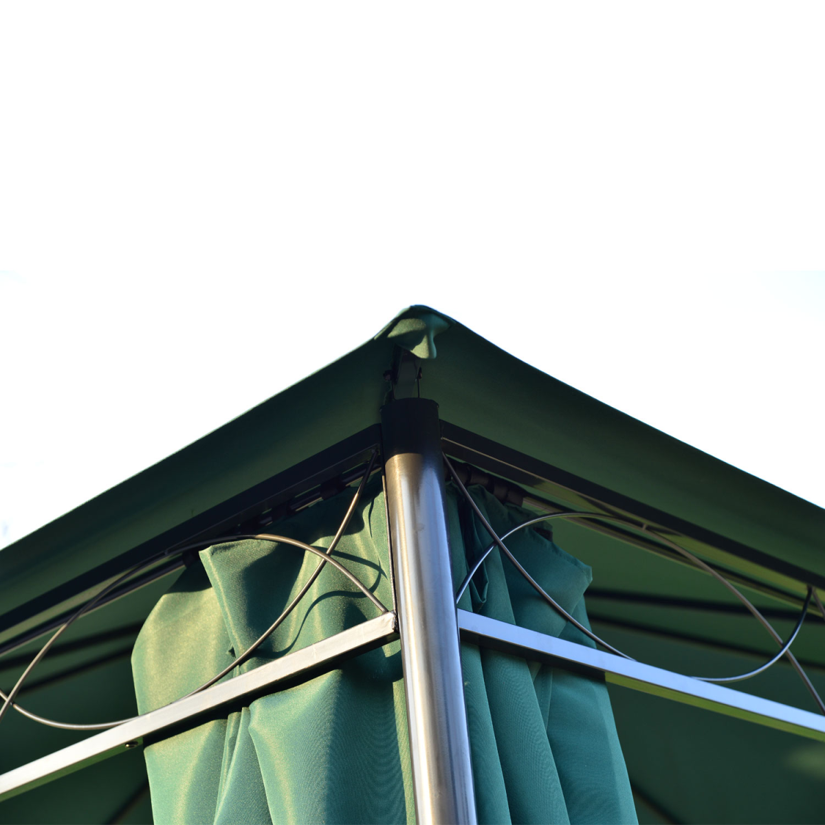 outsunny 3 x 3m metal garden gazebo marquee