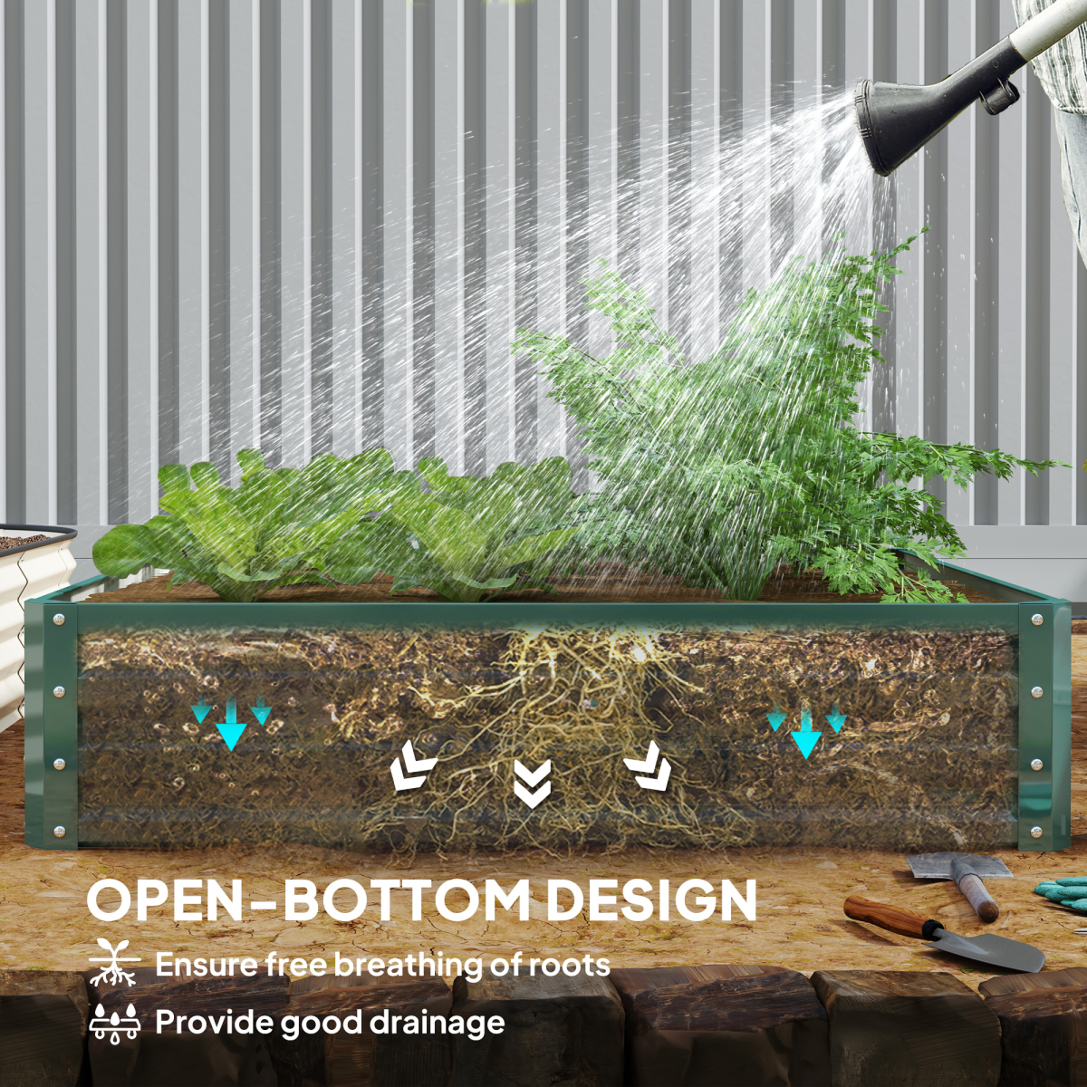 raised garden bed gardner frame outdoor planter kit
