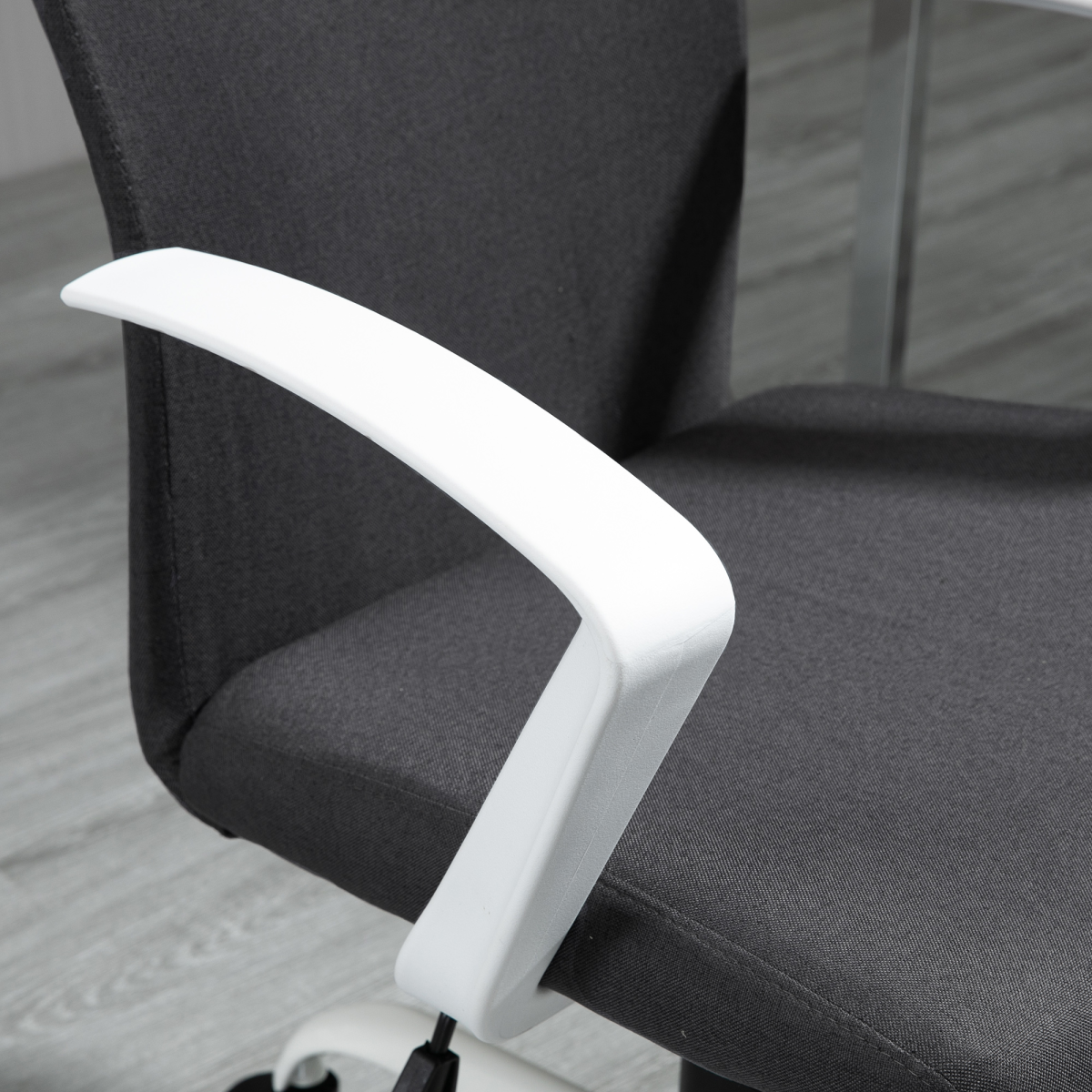office chair linen swivel computer desk chair home view 9