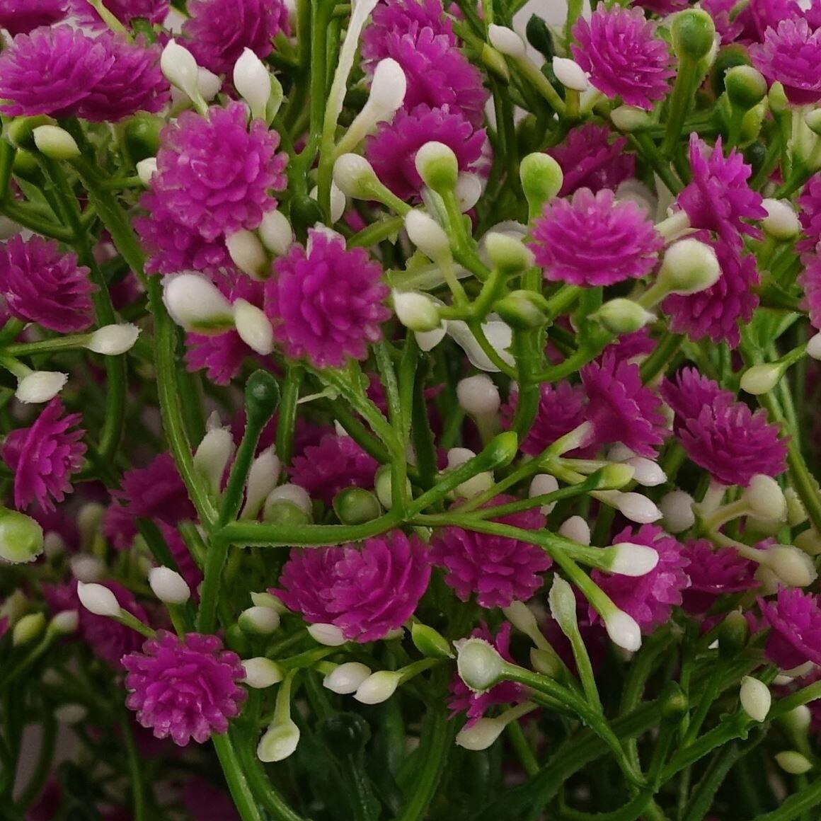 pack of 6 x 55cm gypsophila pink stem view 5