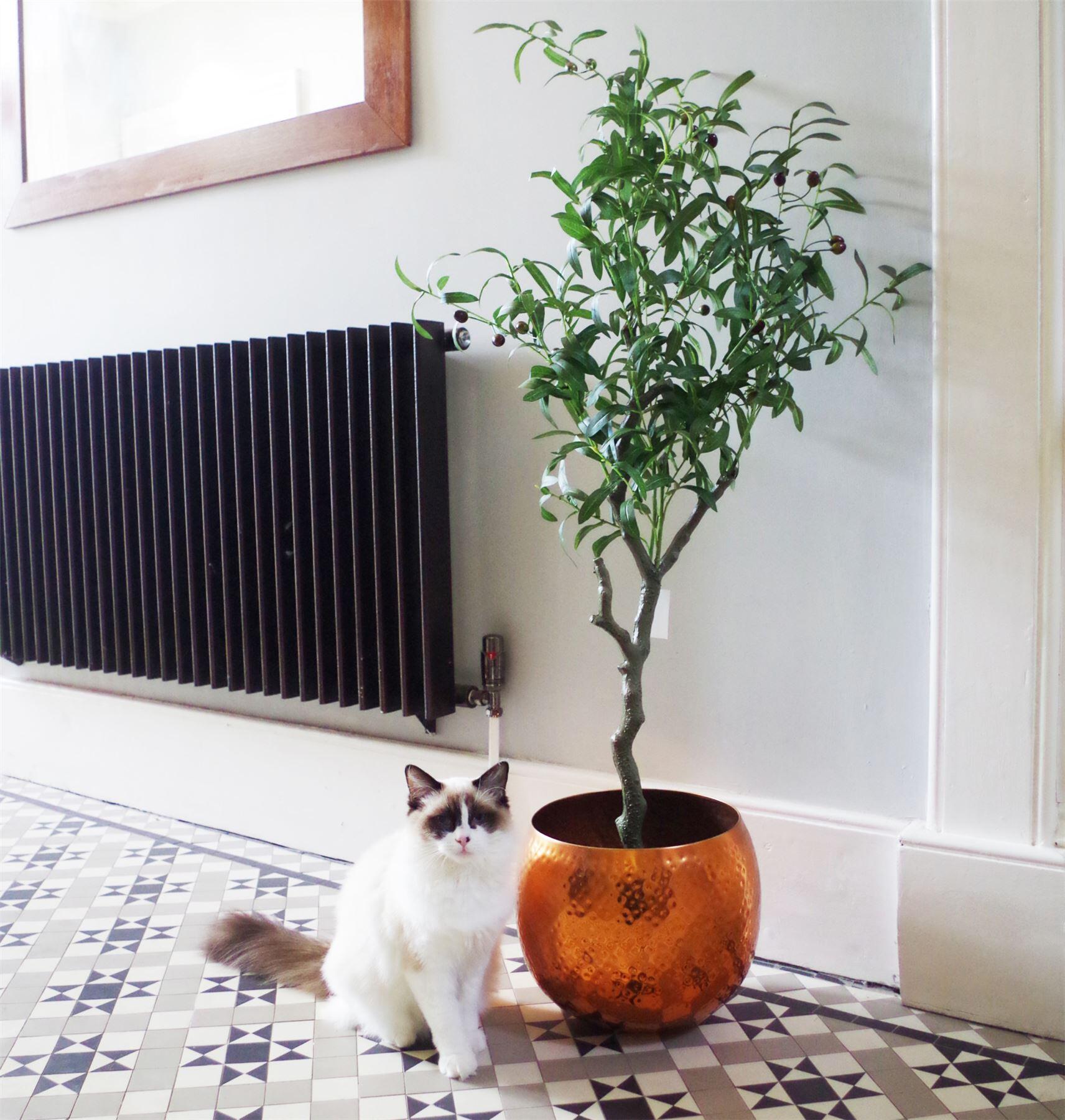 image of 120cm artificial olive tree natural style