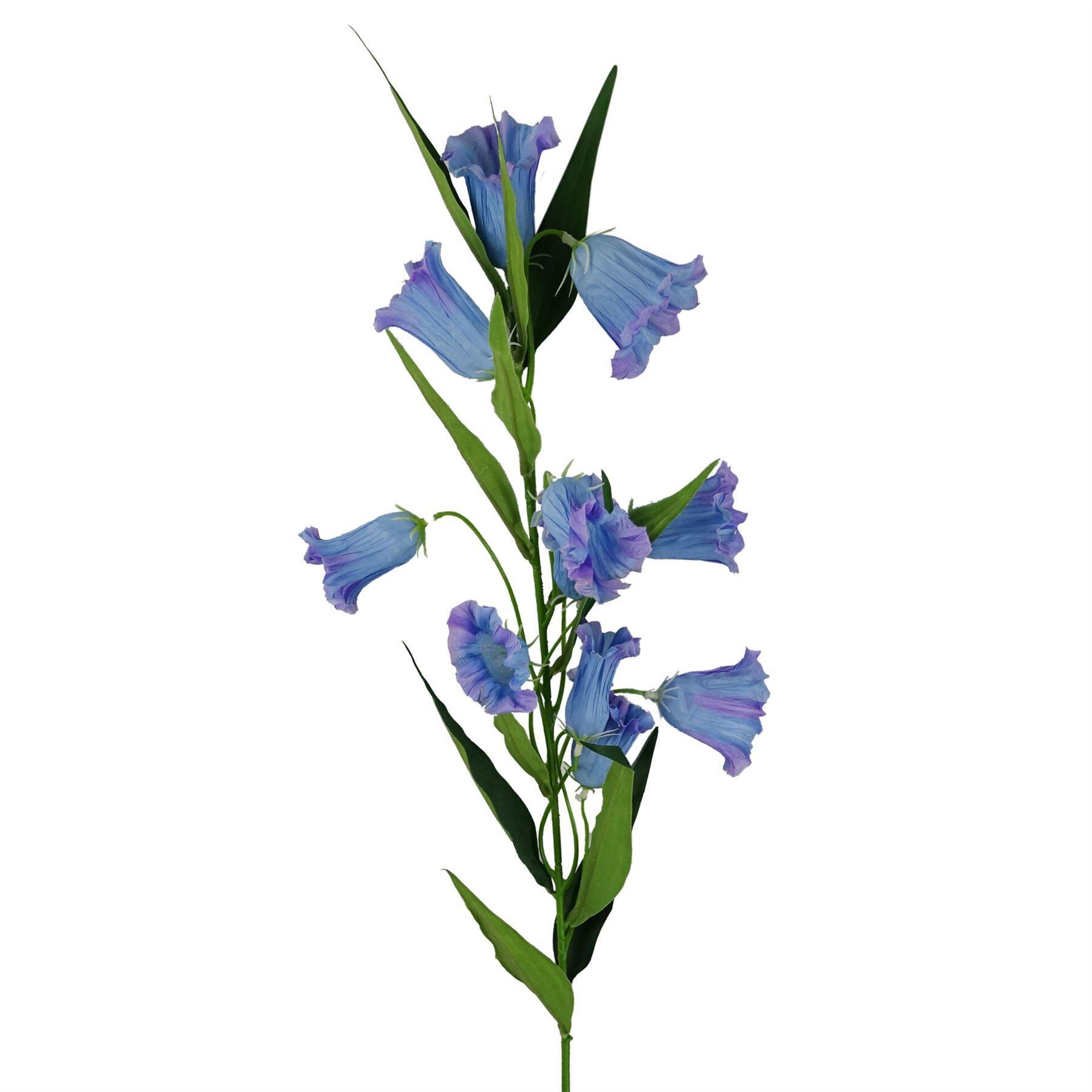 image of 100cm trumpet artificial flower stem blue