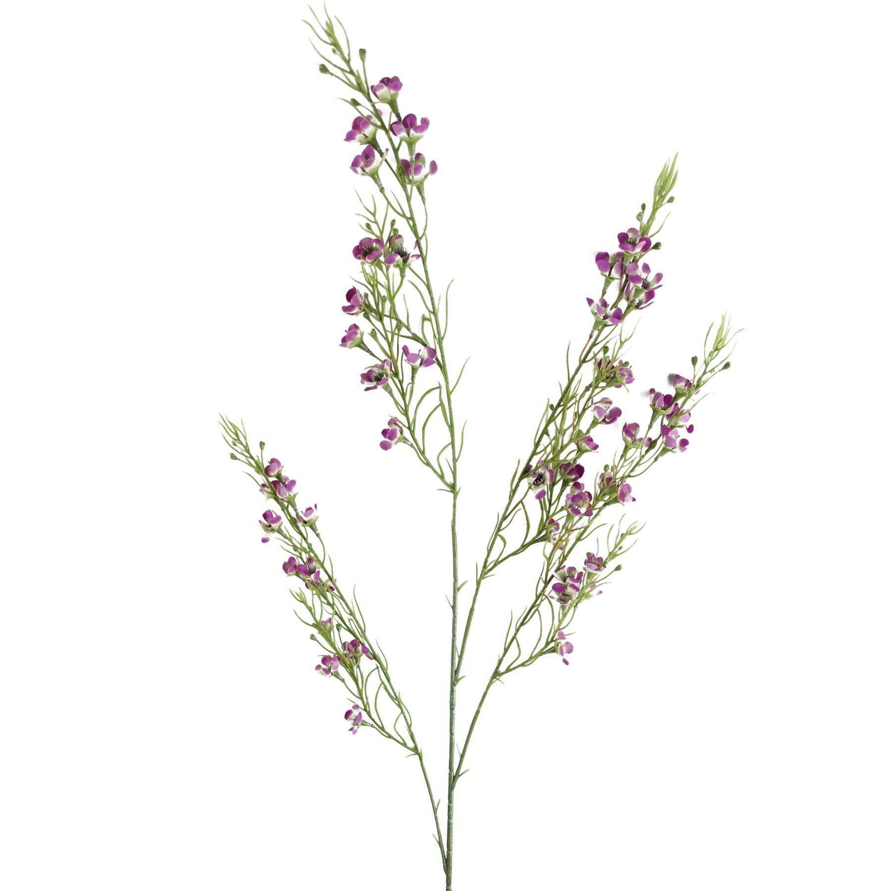 image of 100cm artificial foliage with small flowers  purple