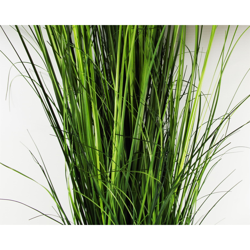 130cm Artificial Onion Grass Plant with Gold Metal Planter alternative style 3