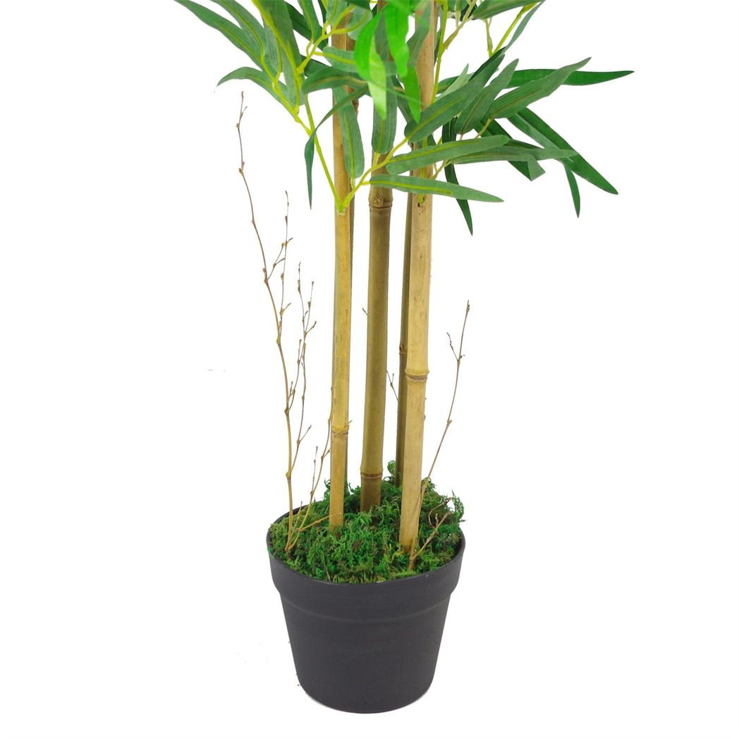 150cm (5ft) Natural Look Artificial Bamboo Plants Trees - XL with Copper Metal Planter alternative style 4