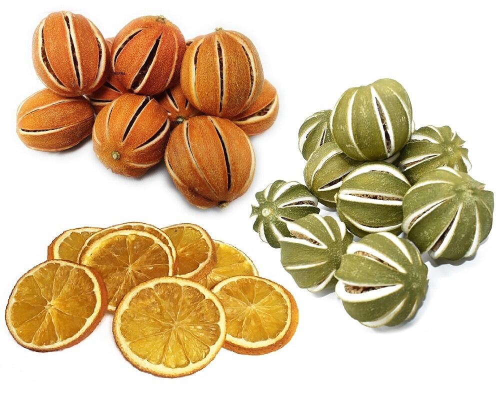 dried fruit mix christmas wreath oranges
