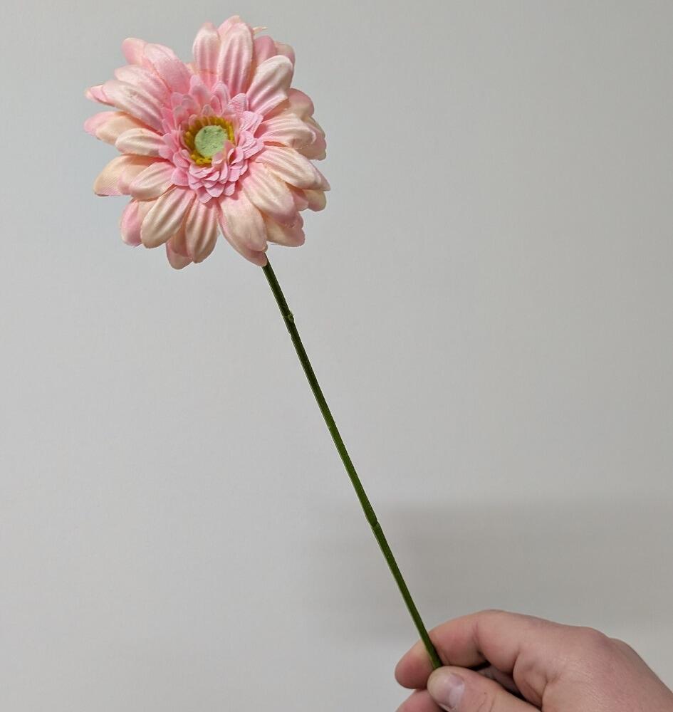 Artificial light pink Gerbera Flower Stem