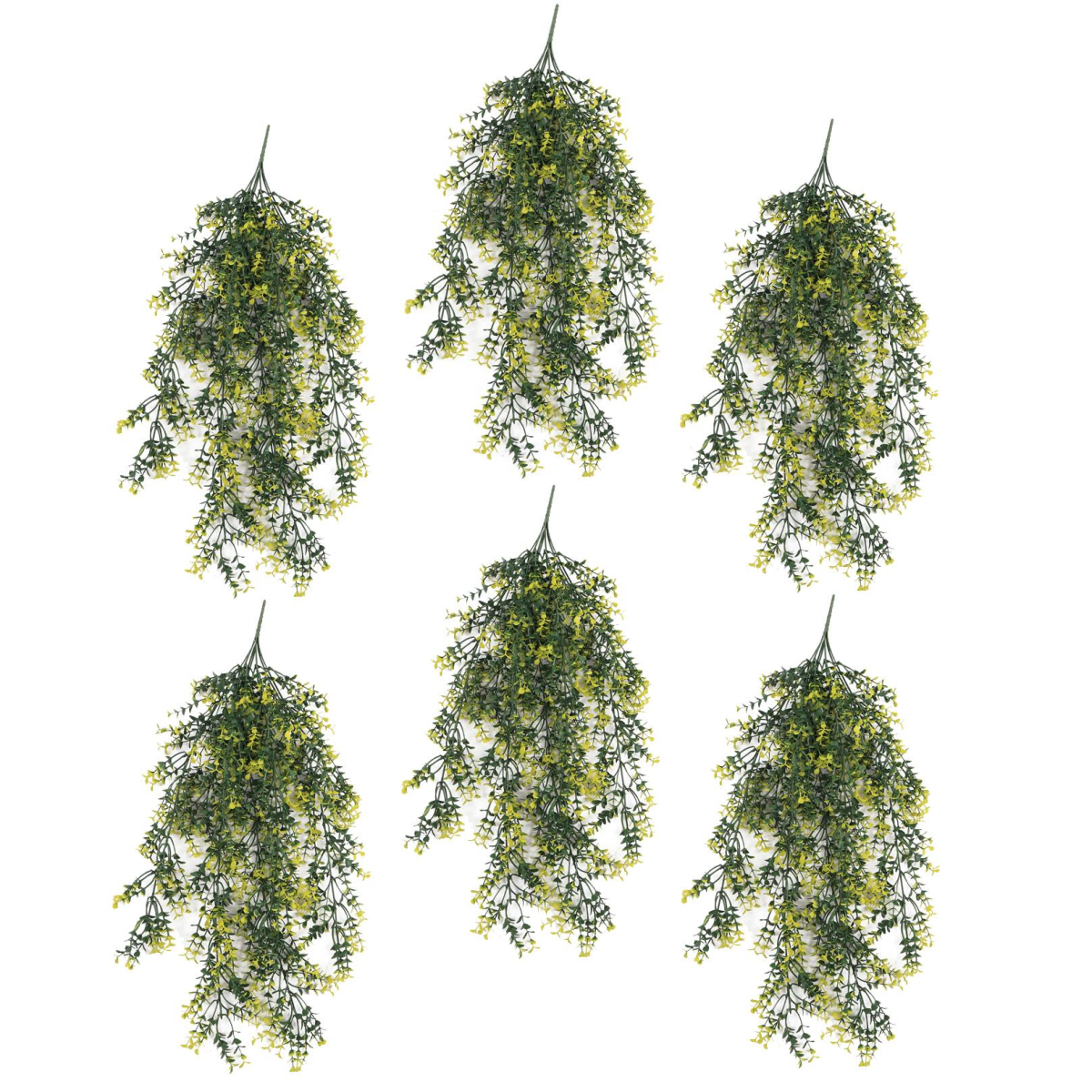 6 pack artificial 76cm hanging x and product image
