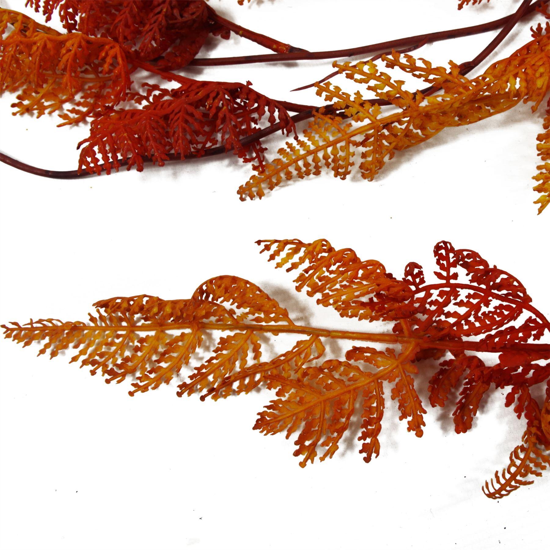 orange maidenhair x artificial hanging fern plant product image