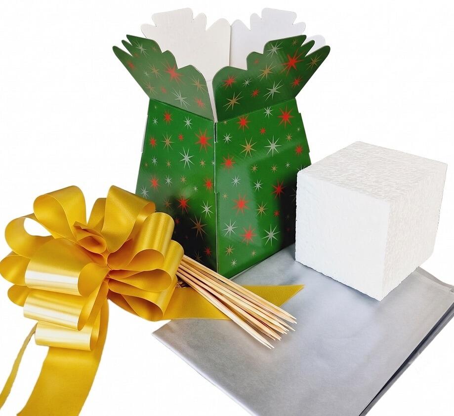Green Chocolate Bouquet Box DIY Kit - 5 Items