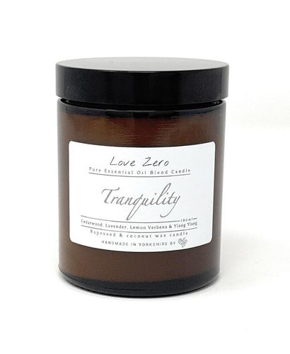 Tranquility Essential Oil Blend Infused Rapeseed & Coconut Wax Candle - 180ml