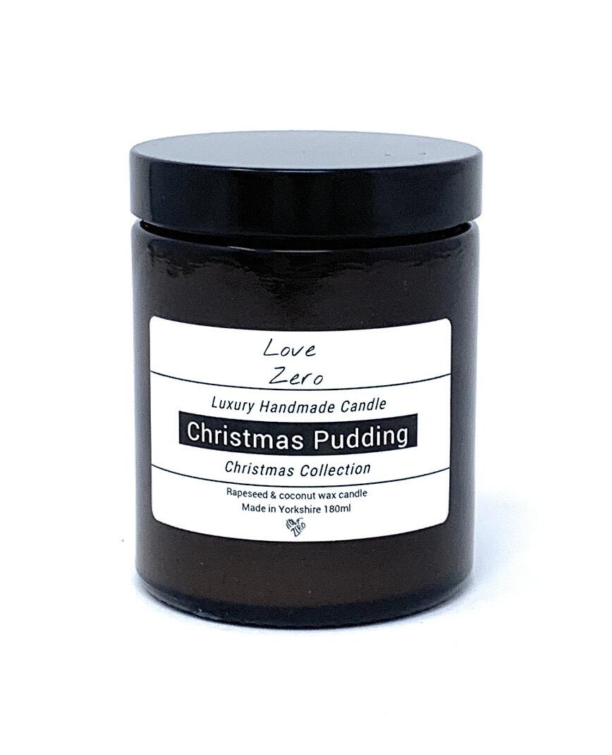 Christmas Pudding Scented Rapeseed & Coconut Wax Candle - 180ml