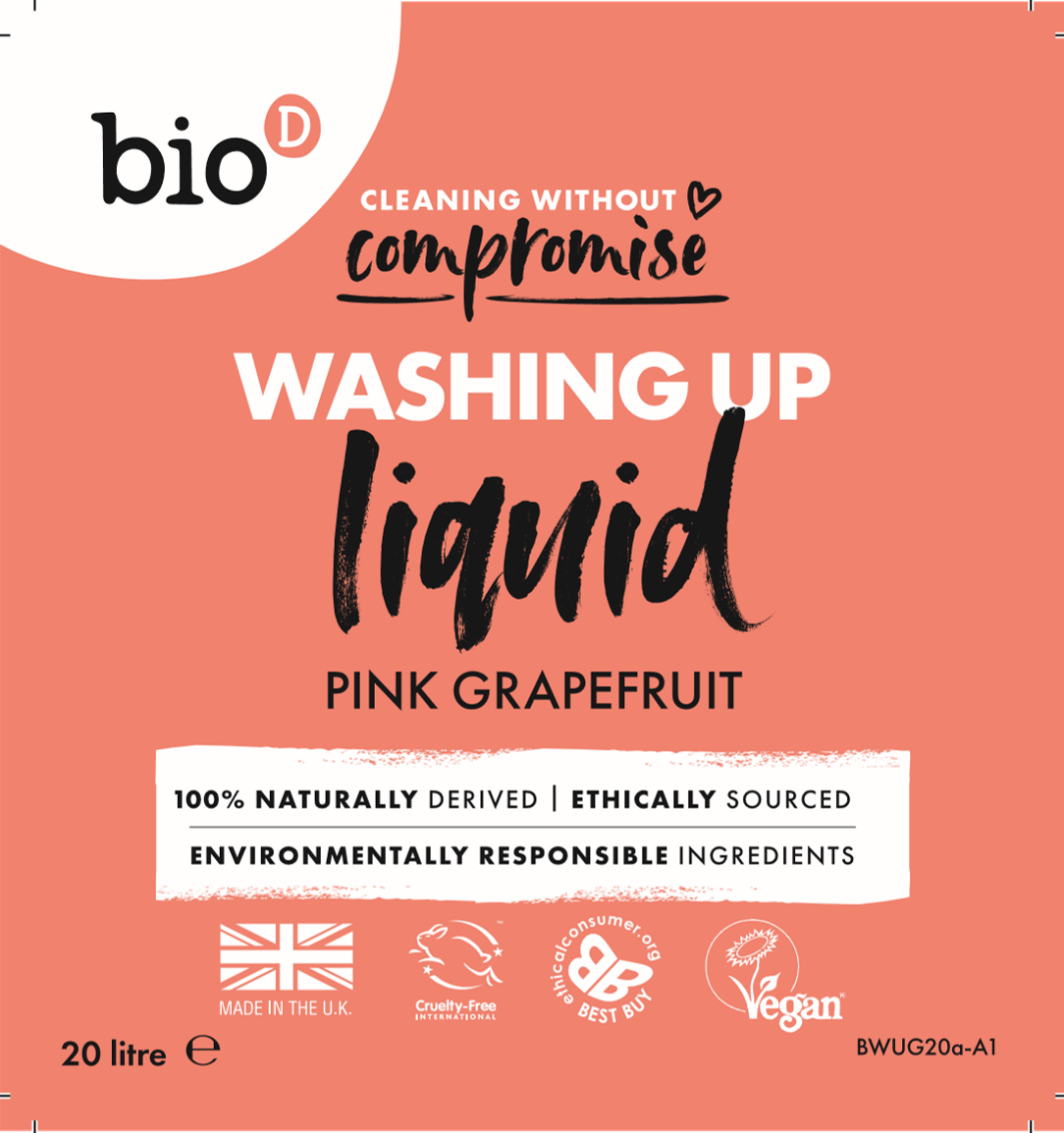 Bio-D Pink Grapefruit Washing Up Liquid (500ml refill)