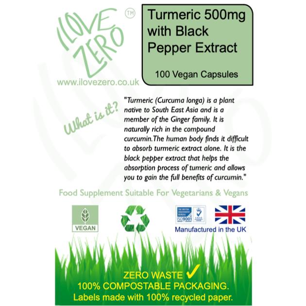 turmeric black pepper food supplement