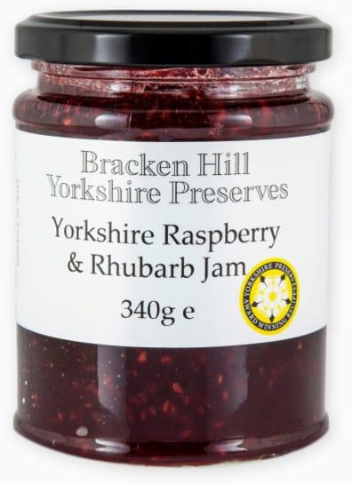 Yorkshire Raspberry and Rhubarb Jam 340g