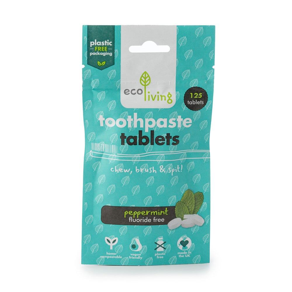 Toothpaste Tablets - Flouride Free - Peppermint - Refill Pack 125