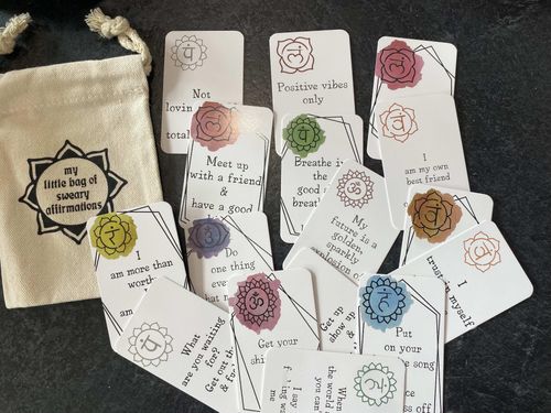 16 Sweary Affirmation Cards | Fun Positive Gift Idea for Friends