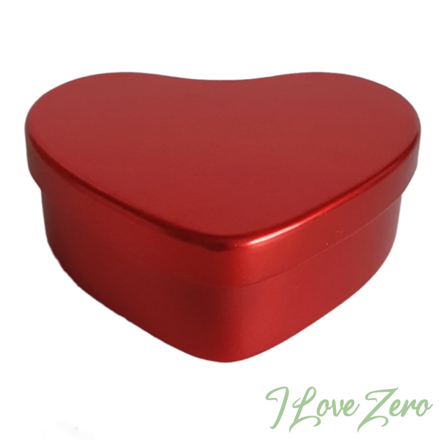 Red Heart Shaped Tin