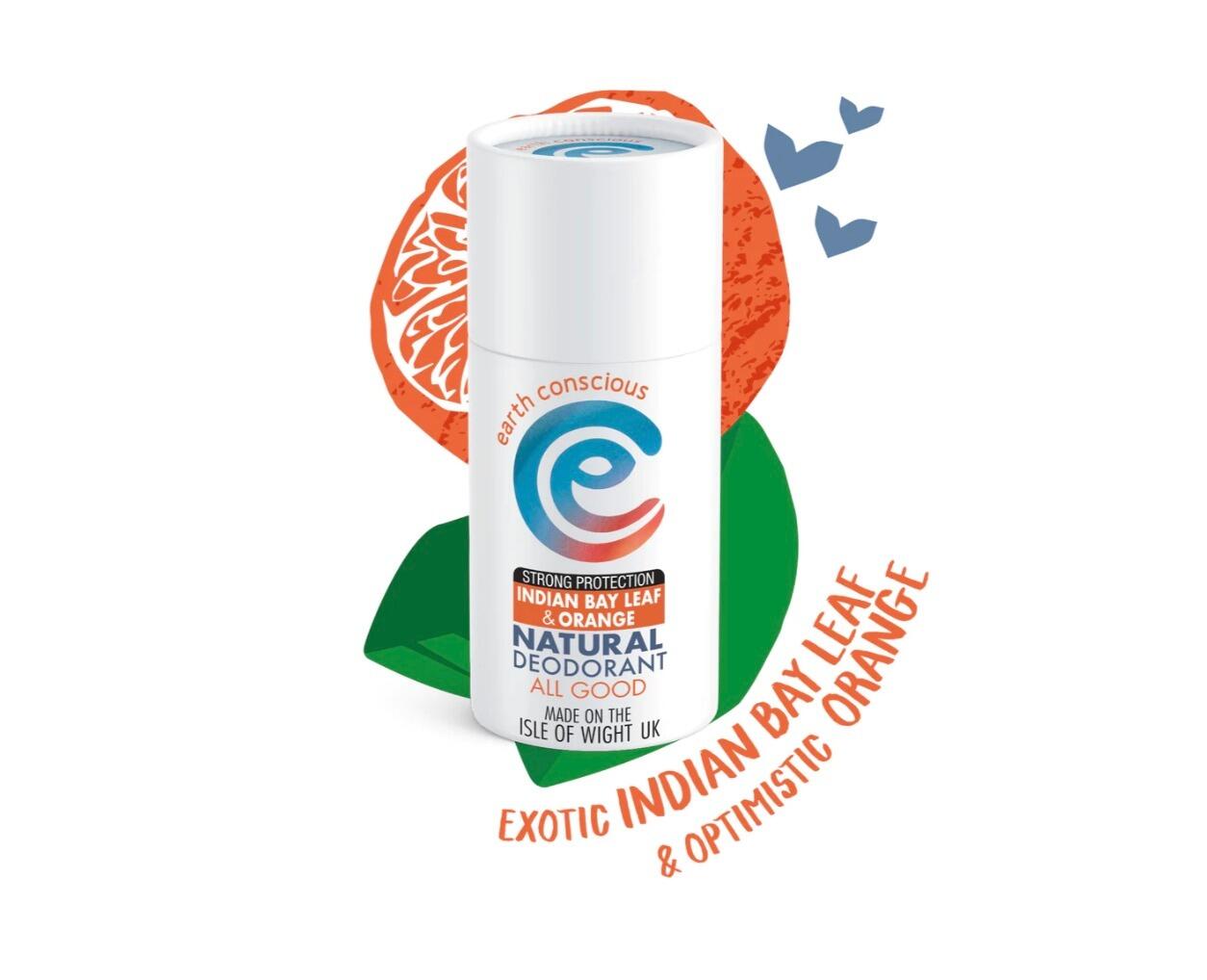 Earth Conscious - Deodorant Stick with Indian Bayleaf & Orange 60g