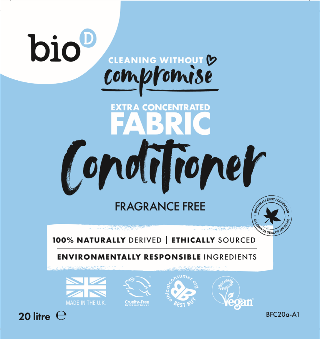 Bio-D Extra Concentrated Fabric Conditioner Fragrance Free