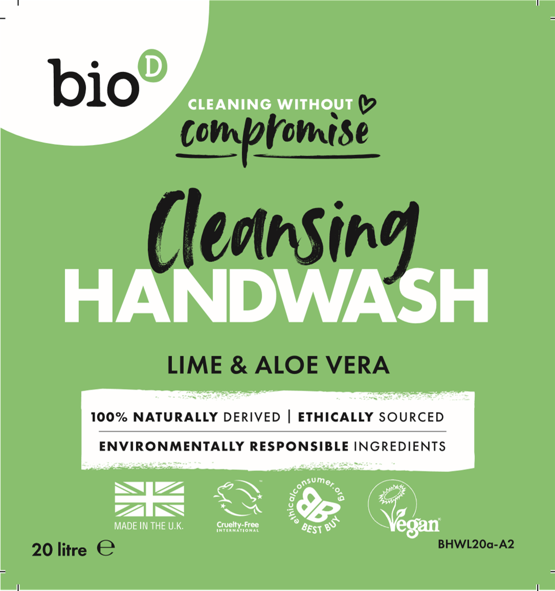 Bio-D Cleansing Hand Wash - Lime & Aloe Vera