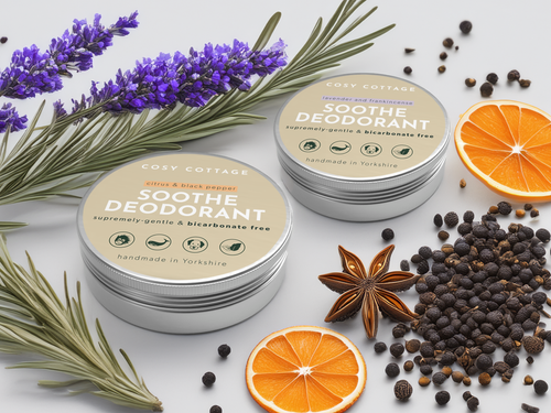 Natural bicarbonate free deodorant for sensitive skin in recyclable aluminium tin