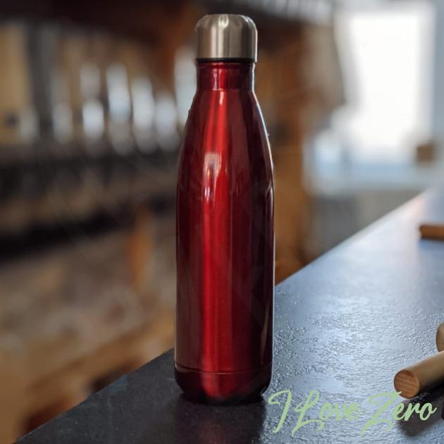 Red Stainless Steel Insulated Drinks Bottle