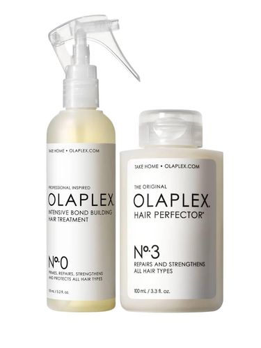 Olaplex No.0 Intensive Bond Building Hair Treatment and Olaplex No.3 Hair Perfector