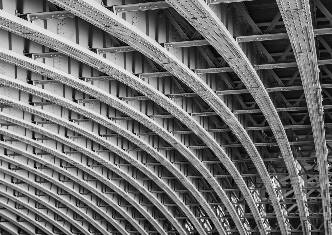 An image called Blackfriars Arches, which is a great representation of how lines and curves can be used in a black and white aesthetic
