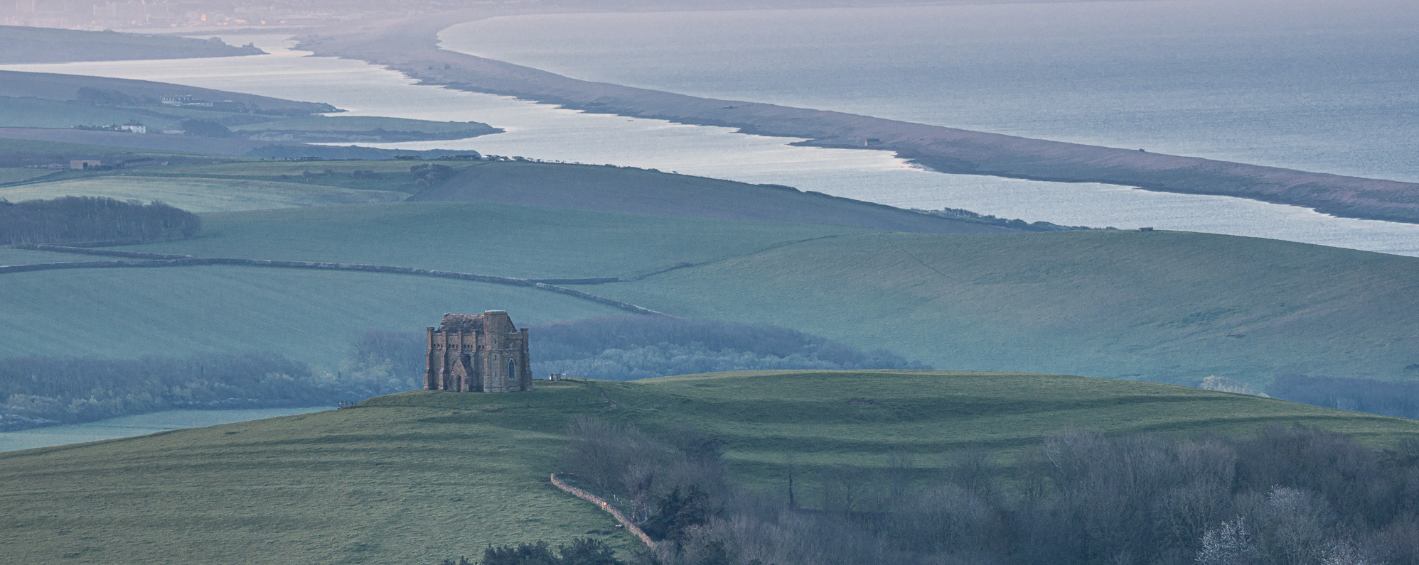 Abbotsbury Abbey and Chesil Beach in 2020