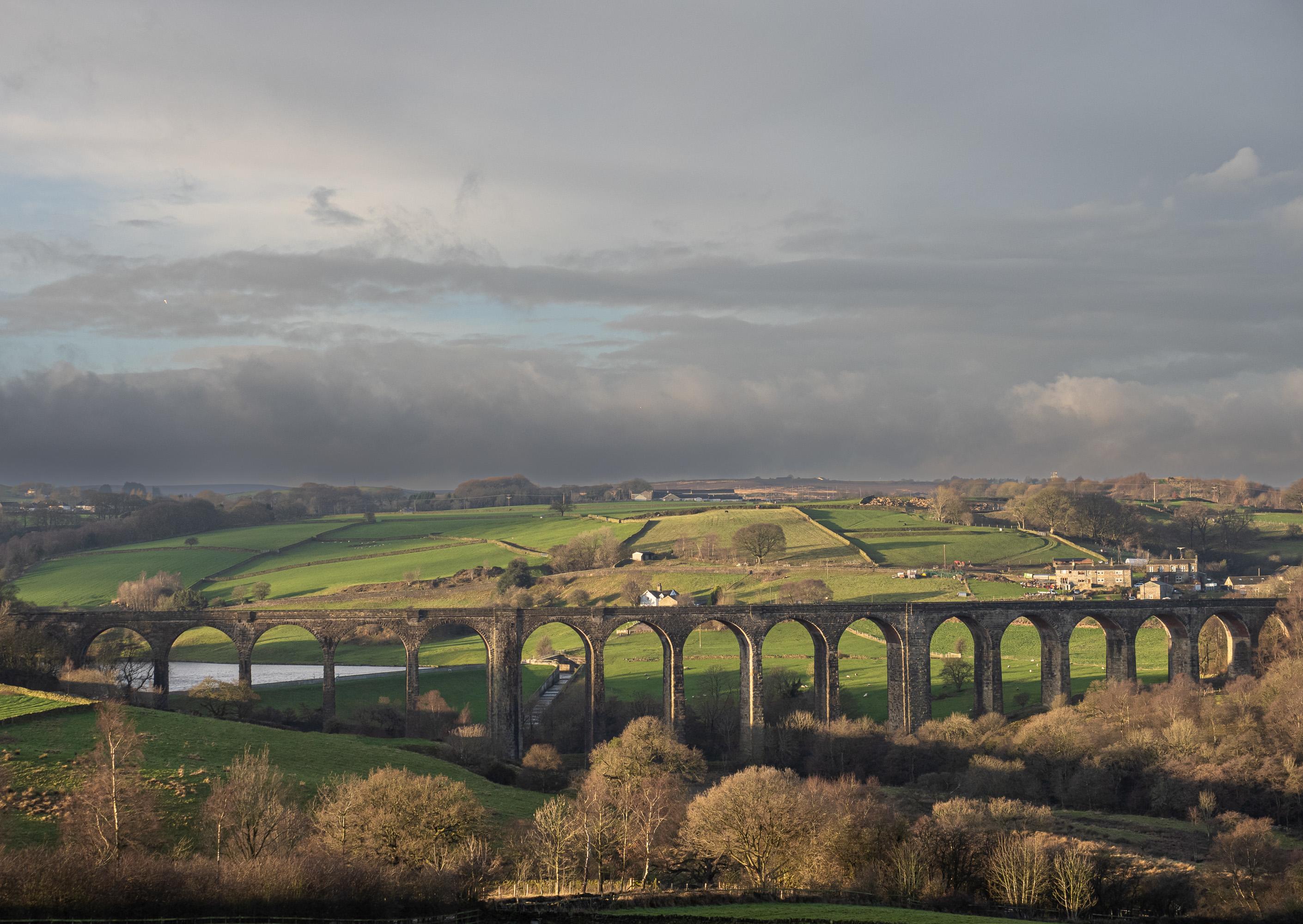 Hewenden Viaduct in West Yorkshire