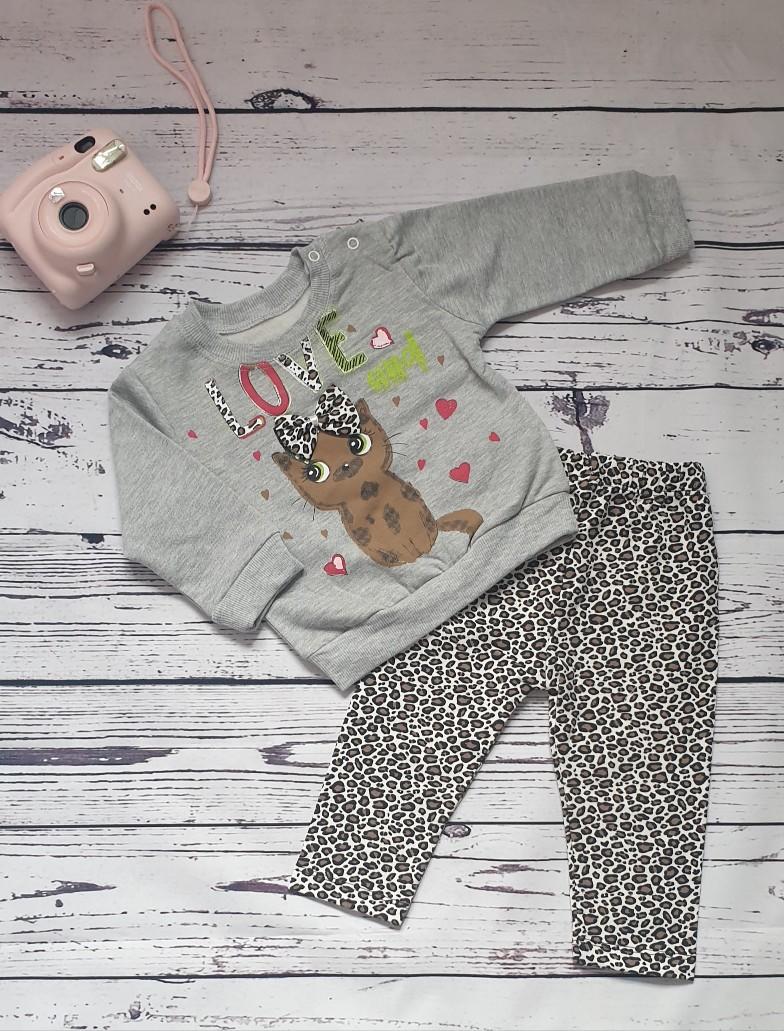 children wear baby girl leopard print set