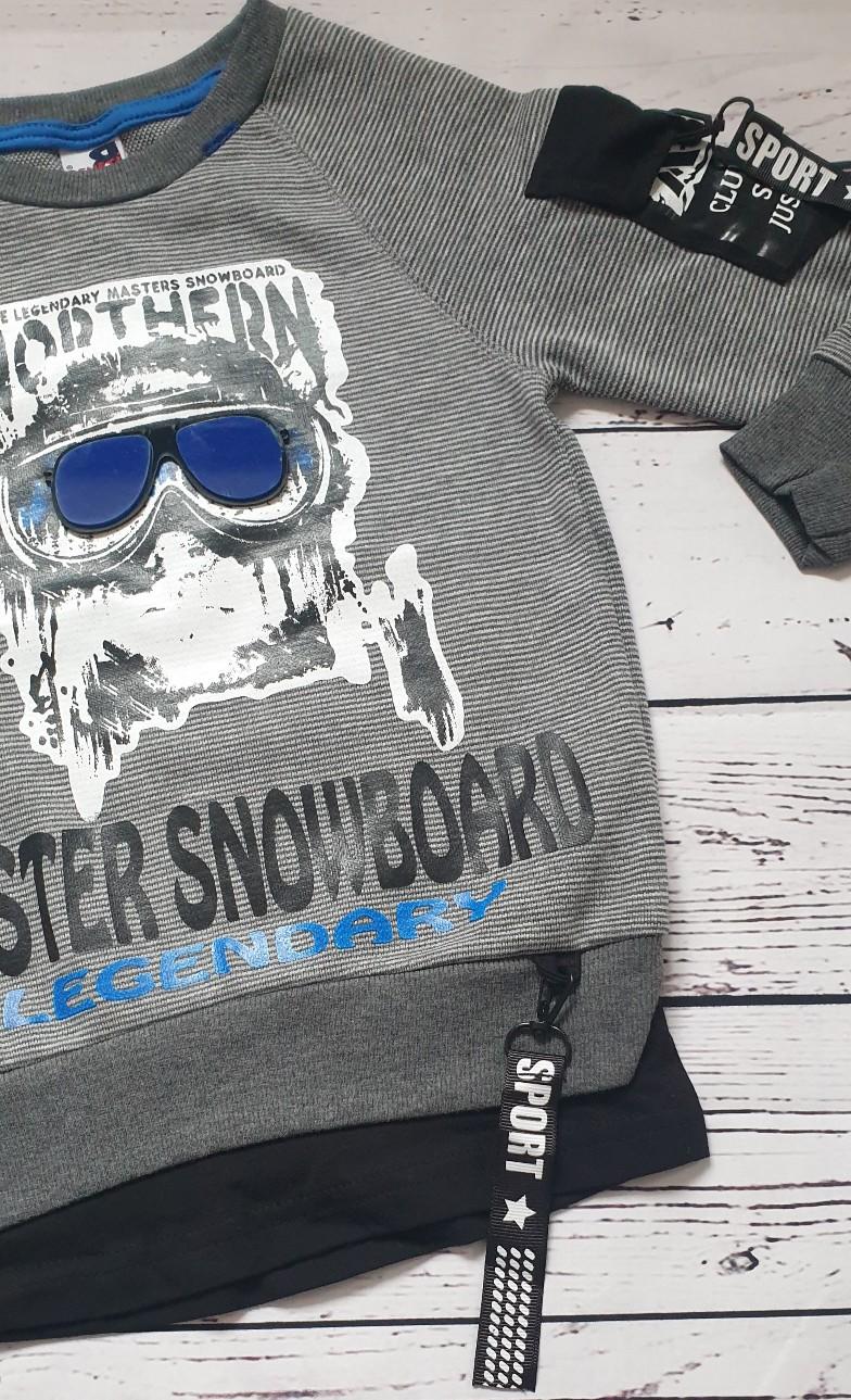 children wear boys sweatshirt snowboard