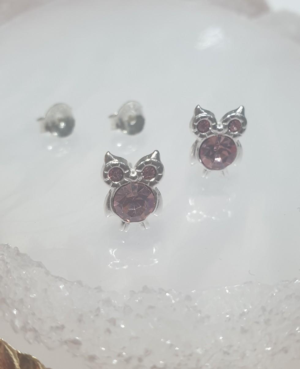 children's sterling-silver-diamante-owl-stud-earrings