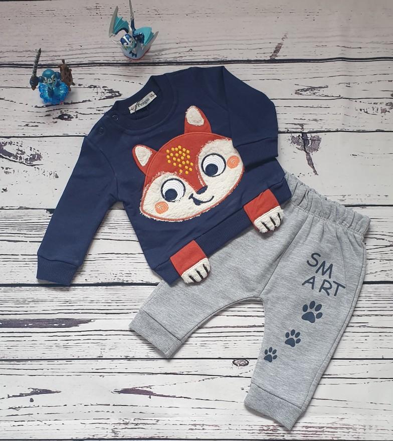 children wear baby boy set fox