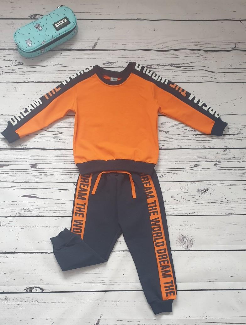 children wear boys tracksuit orange dreamer