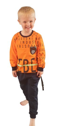 children wear boys set orange rebel