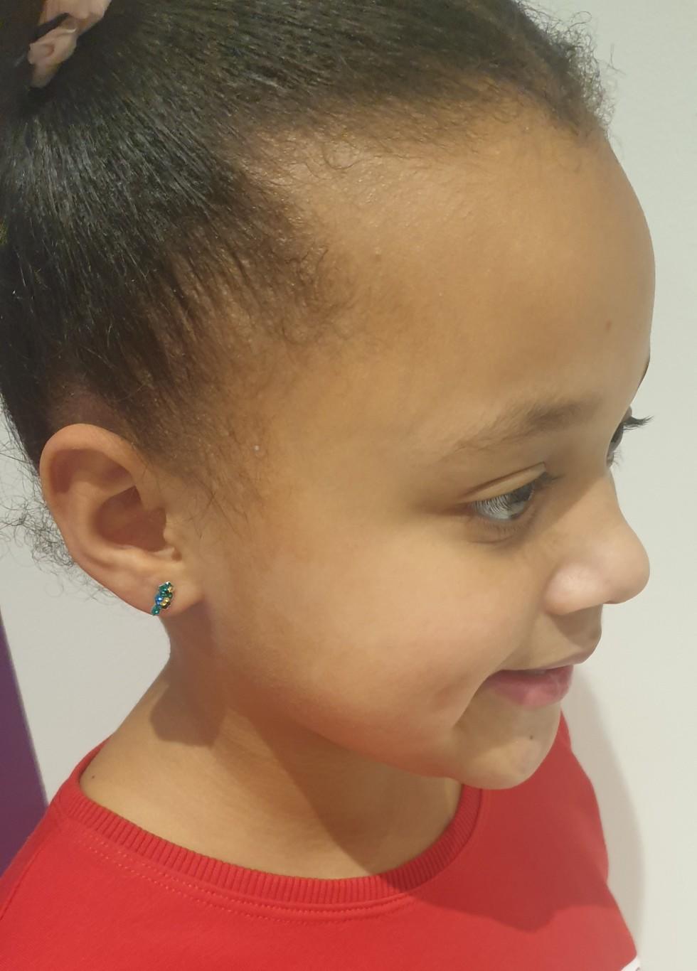 children's sterling silver parrot stud earrings
