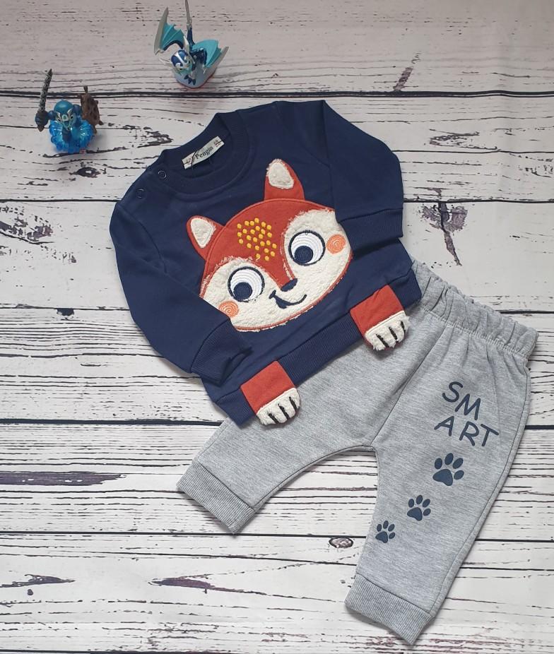 children wear baby boy set fox