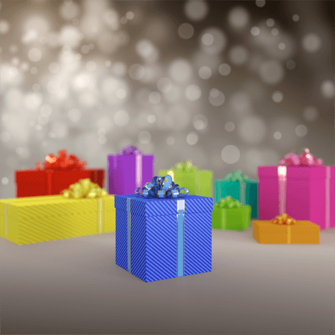 colourful presents