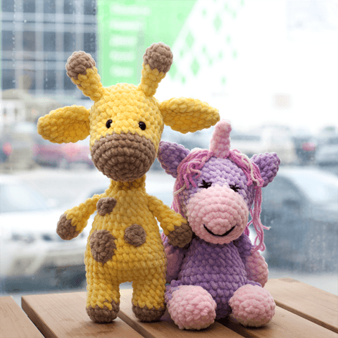 cute knitted animals
