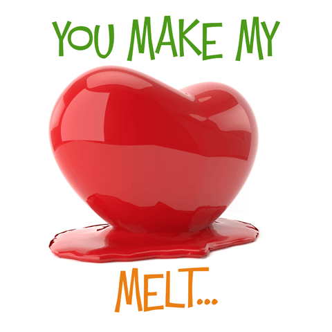 picture of a melting heart