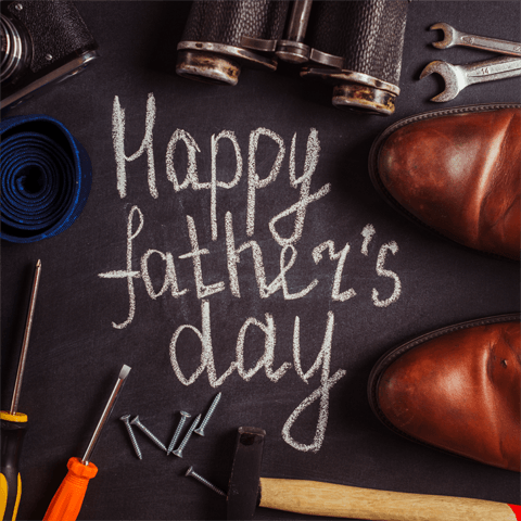 happy father's day message with tools screwdriverr