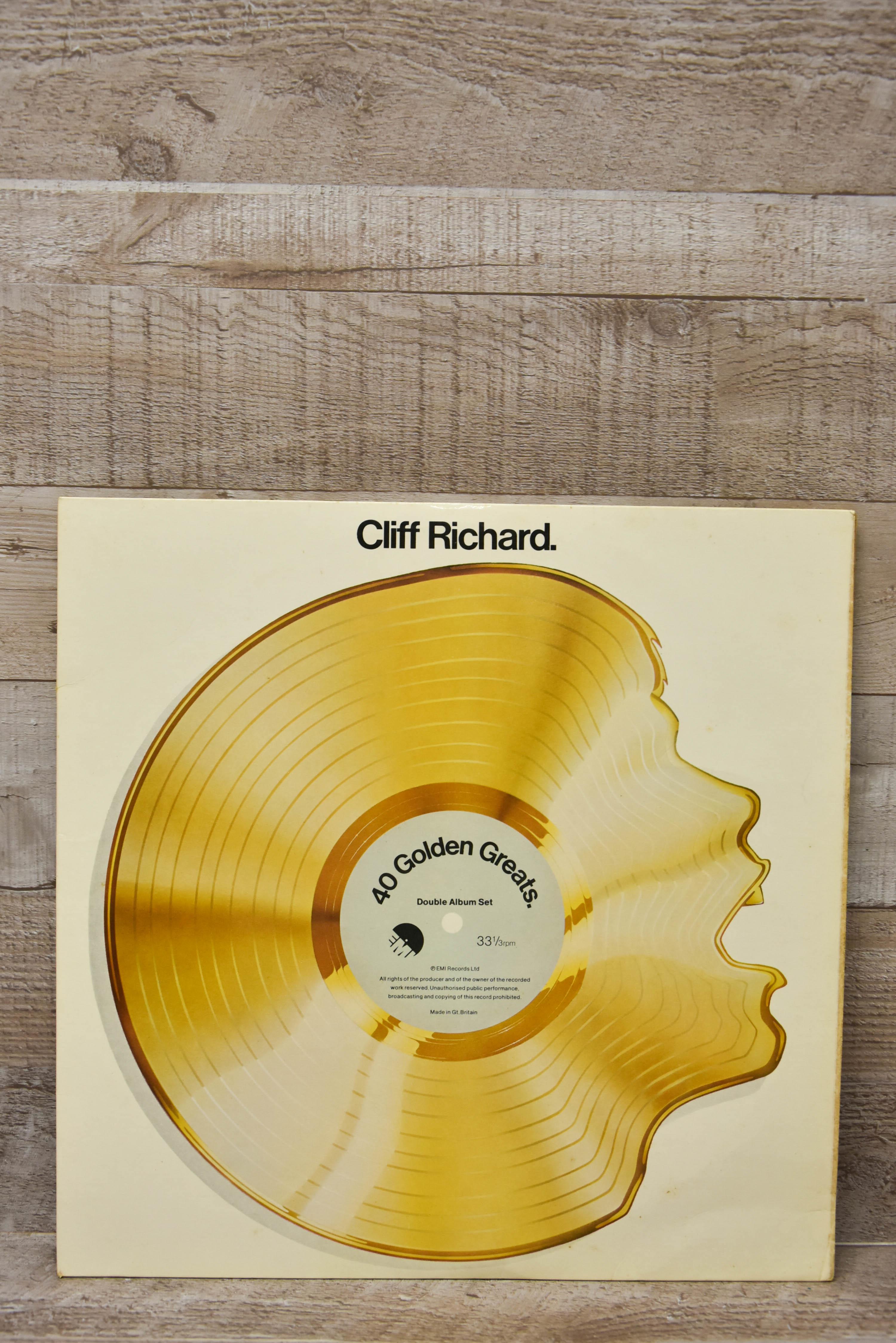 Cliff Richard 40 Golden Greats Double Album Set LP-5578