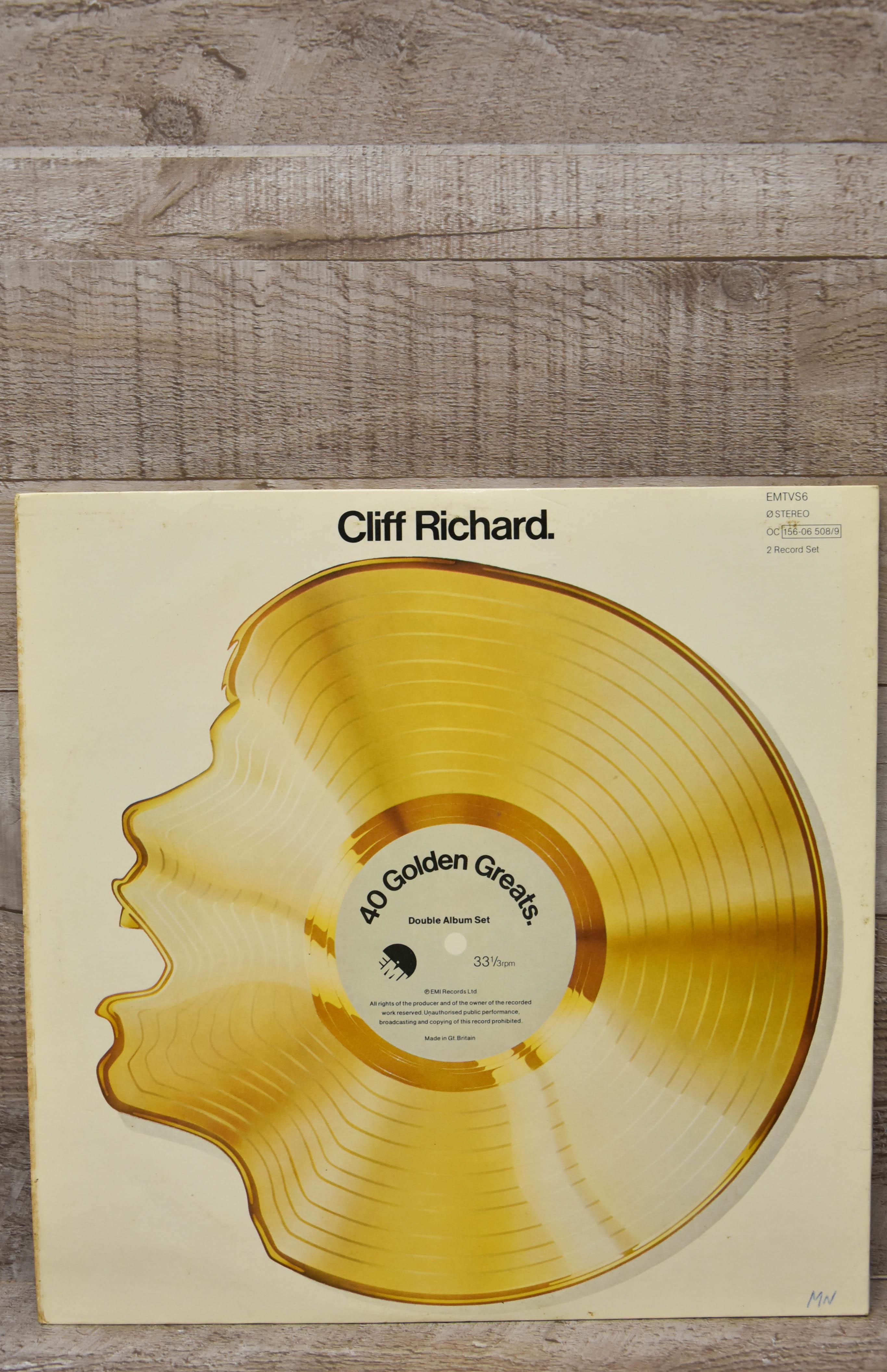 Cliff Richard 40 Golden Greats Double Album Set LP-5579
