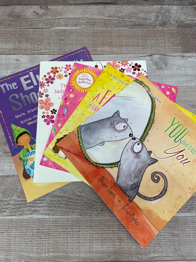 SET OF FIVE MIXED CHILDRENS BOOKS INCLUDING YOU ARE LIKE YOU.JPG