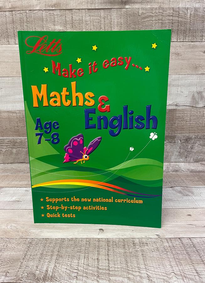 LETTS MAKE IT EASY MATHS AND ENGLISH AGE 7 -8.JPG