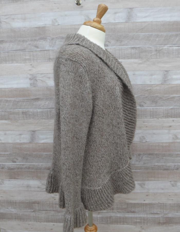 MARKS AND SPENCERS GREY OPEN FRONTED CARDIGAN 1